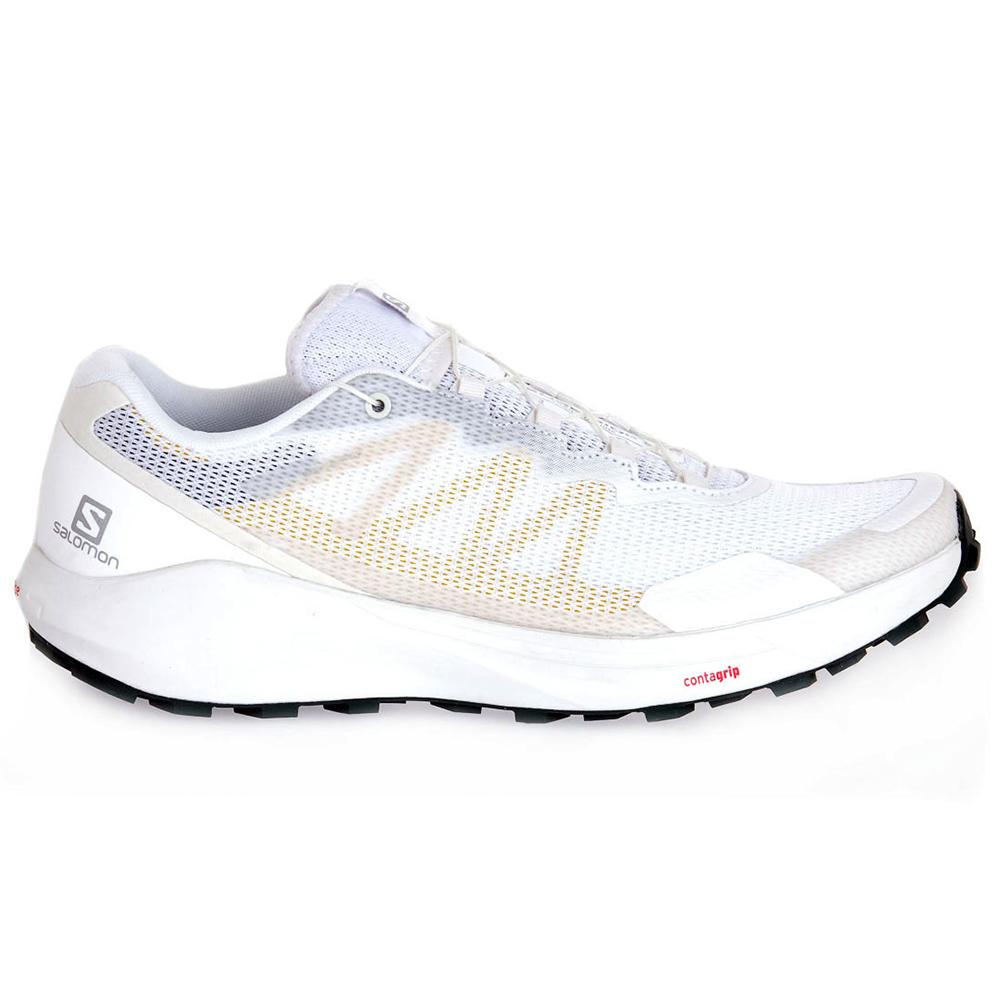 Salomon Singapore Mens Road Running Shoes - SENSE RIDE 3 White | 75963-YHMN